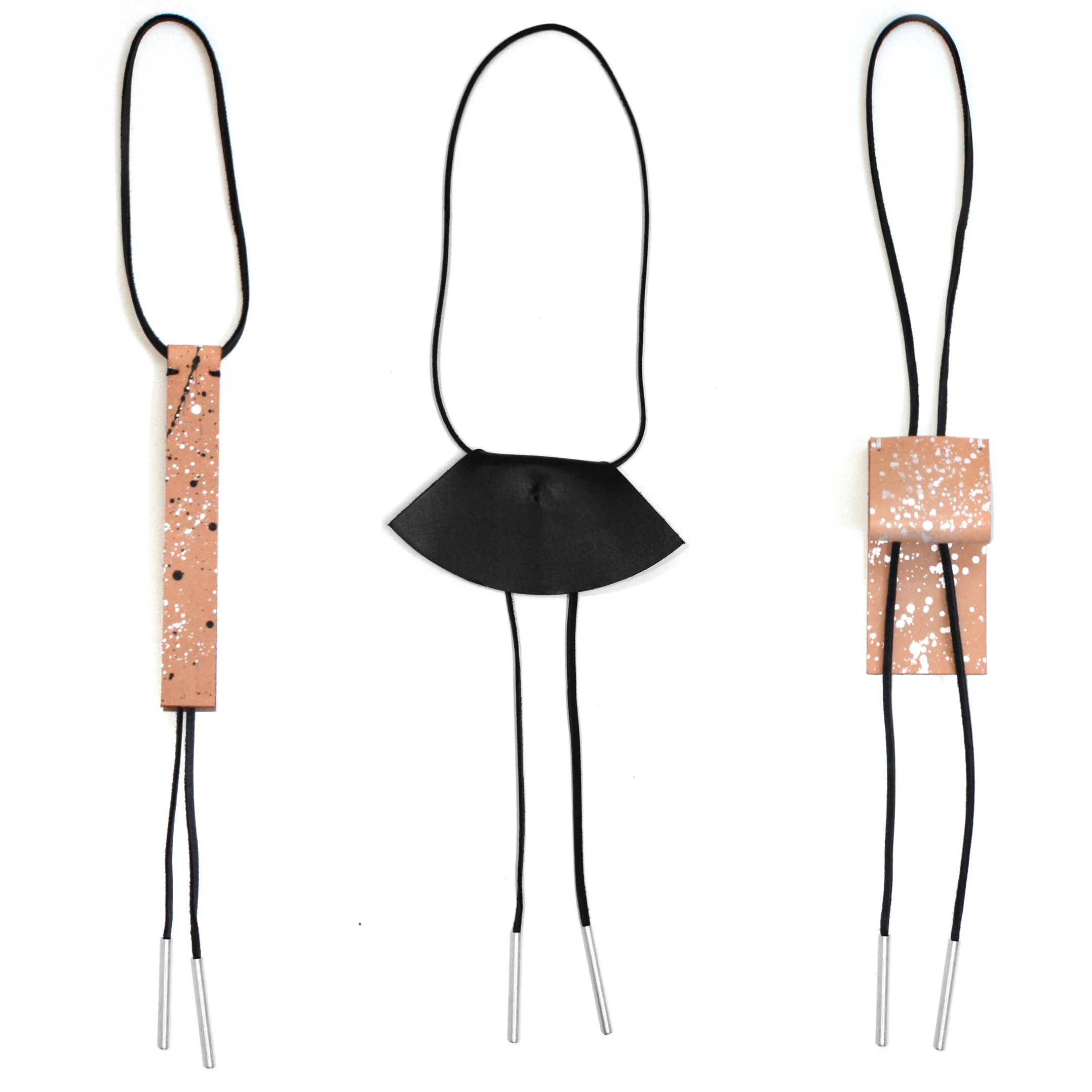 LEATHER BOLO NECKLACES