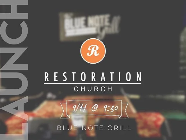 The time is now ! Get excited, spread the word, and bring a friend this Sunday @thebluenotegrill at 9:30am #churchplant #downtowndurham #durham #churchplanting #raleigh #duke #unc #restoration