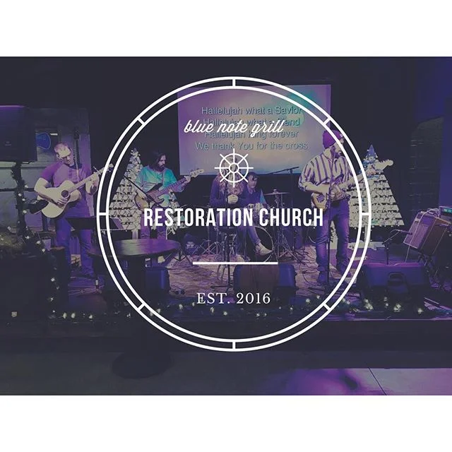 Come worship with us at @thebluenotegrill and bring a blanket you're not using for our blanket drive #durham #restorationchurch