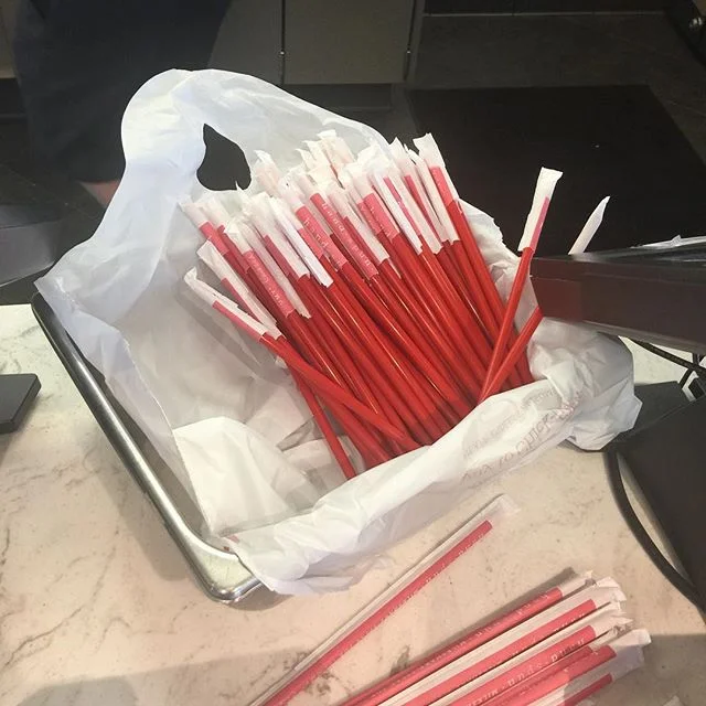 Look people. Chick-fil-A has mastered the efficiency of straw distribution.