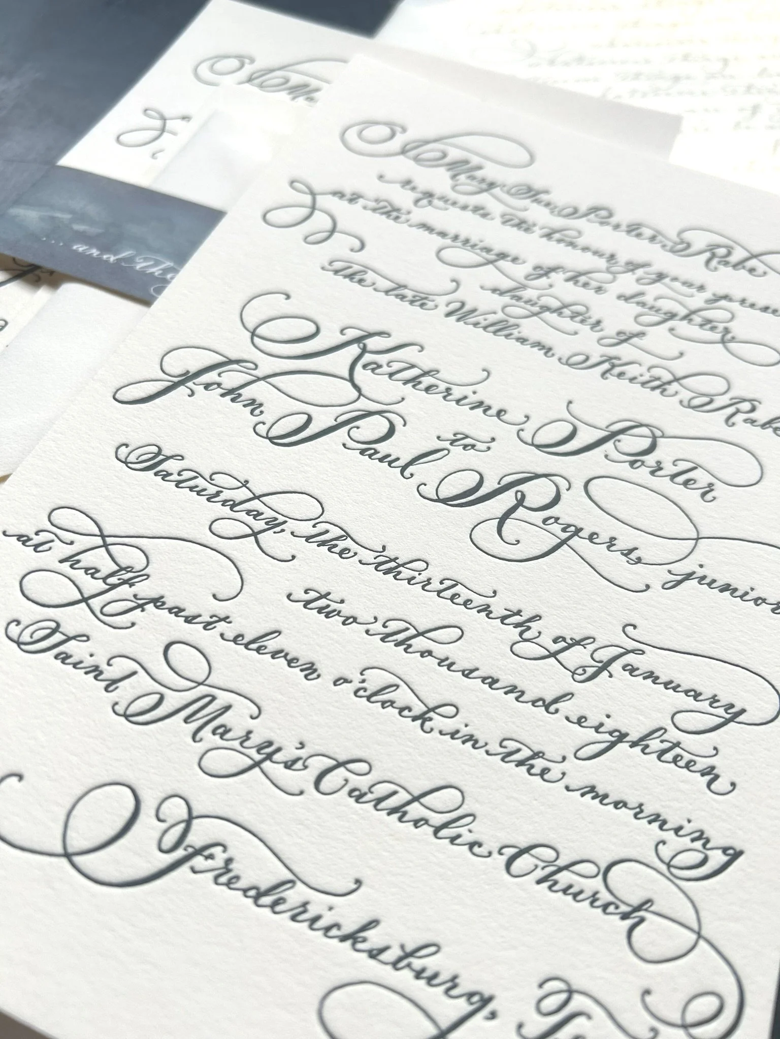 Letterpress Wedding Invitation Artwork for DIY printing — Designs by Robyn  Love, image size:1536x2047