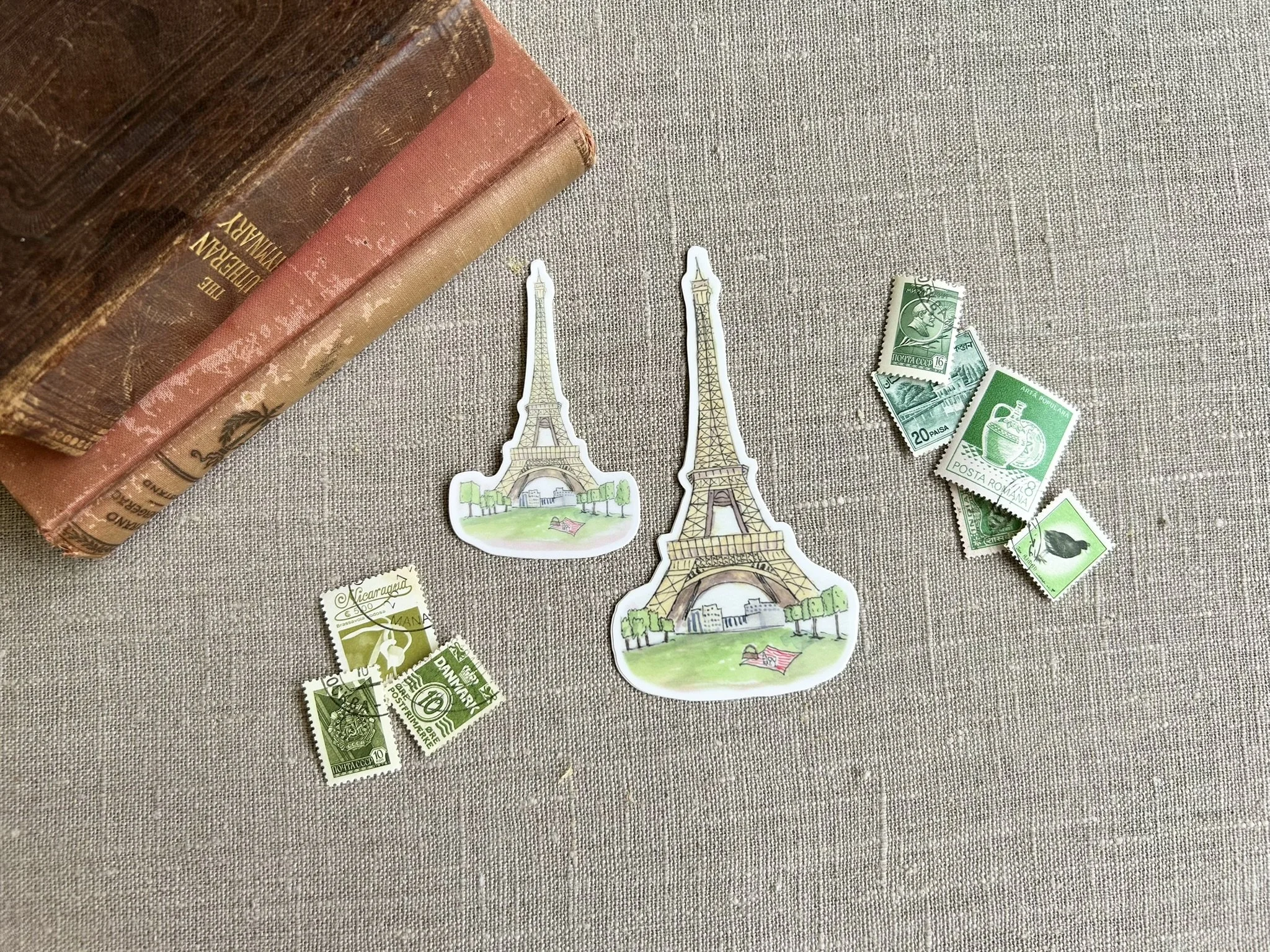 Eiffel Tower Stickers - Waterproof