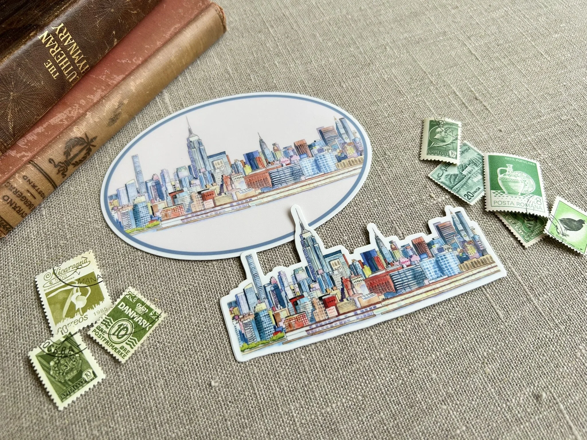 New York City Skyline Sticker - Waterproof