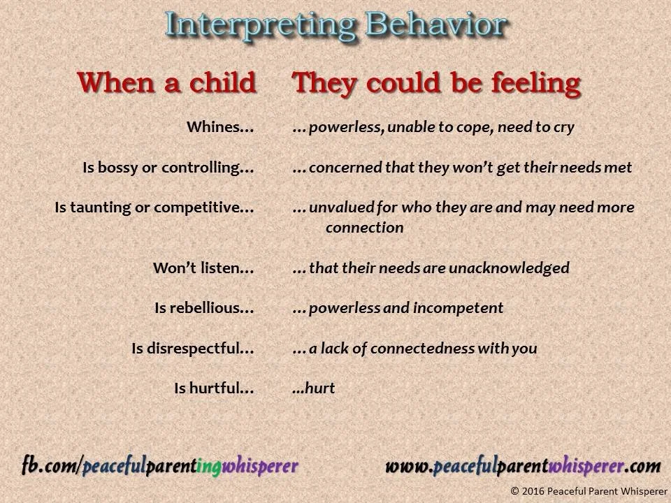 The Art of Interpreting Children's Behavior