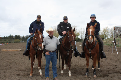 Randy with members of the San Francisco Police Mounted Unit.