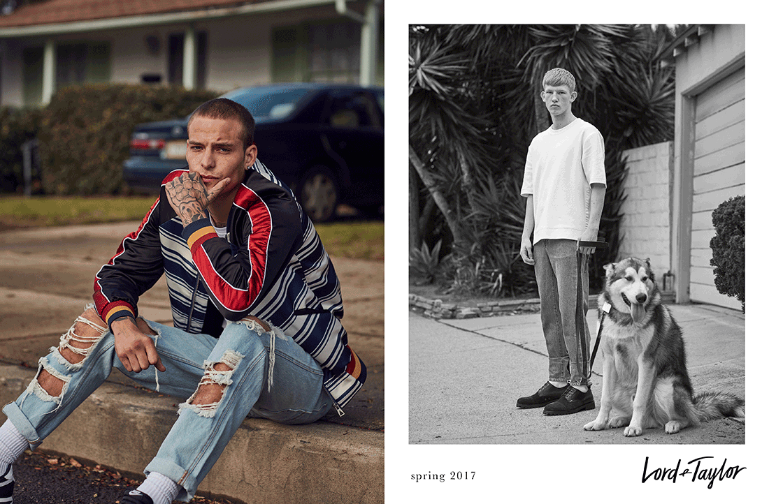 Lord & Taylor Spring 2017. Connor Newall photographed by Bruno Staub