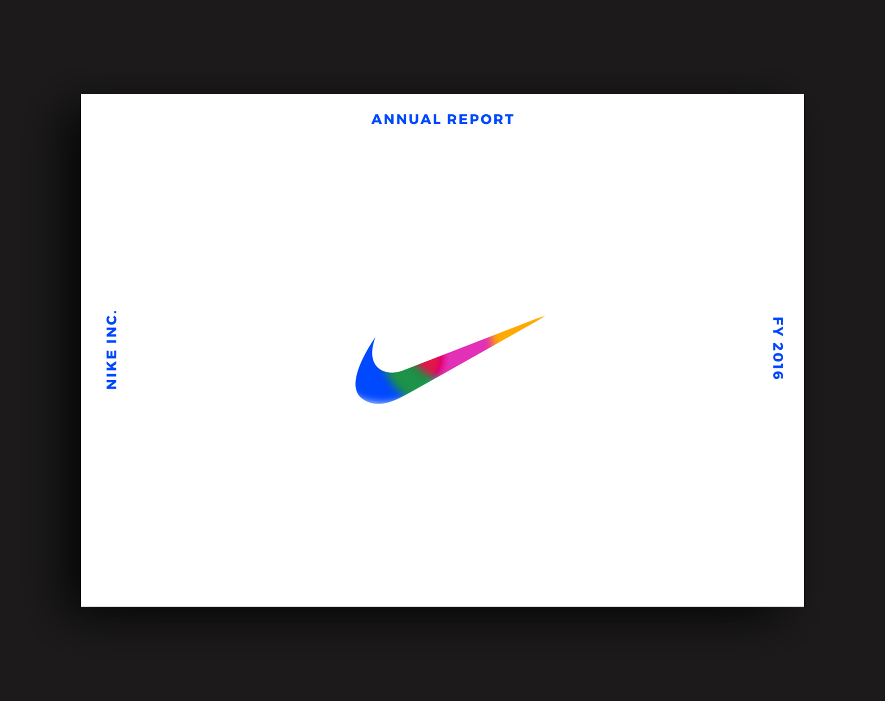 strijd Laatste Woestijn Nike Annual Report — Jack Powell Design
