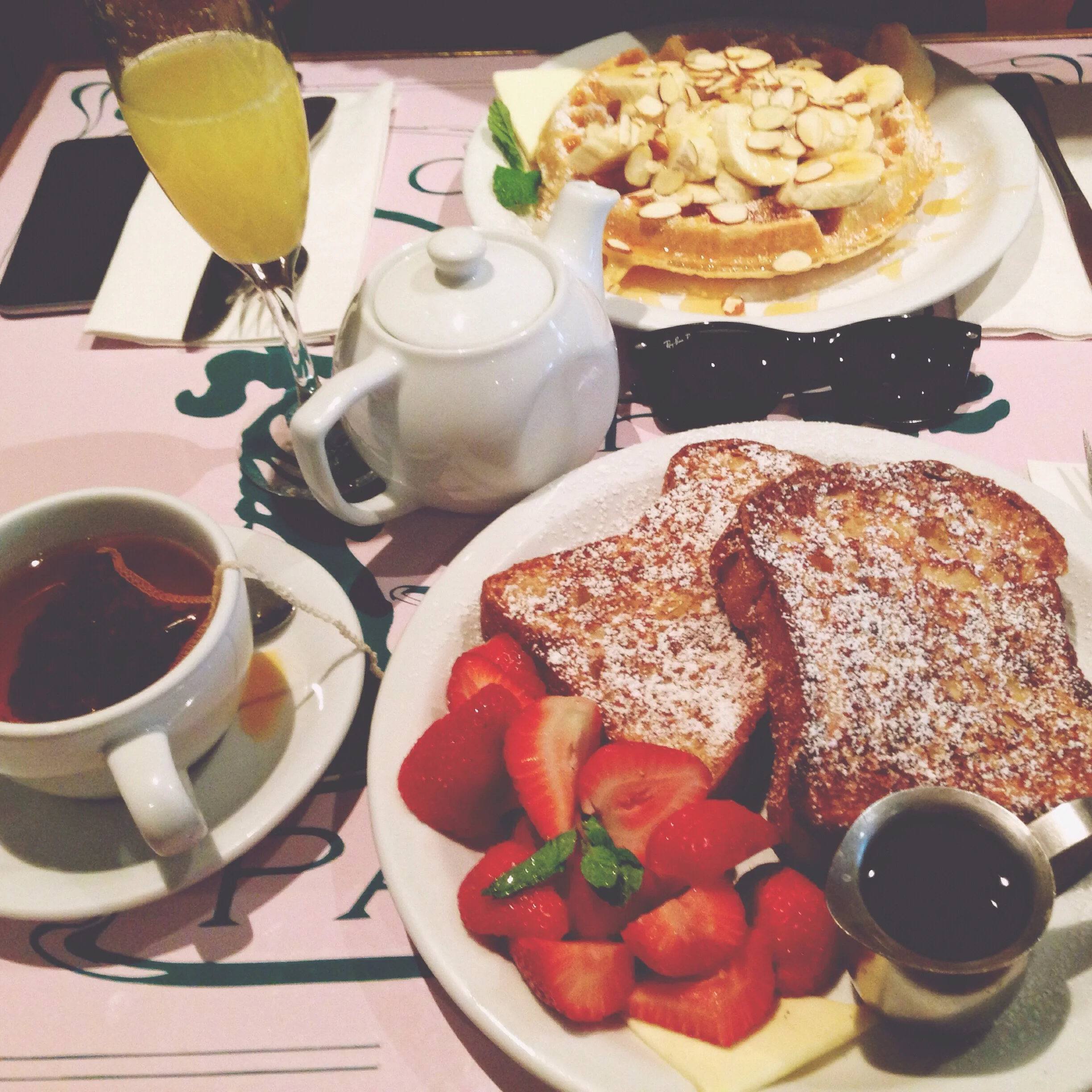 The best french toast yet, the strawberries were so fresh too.