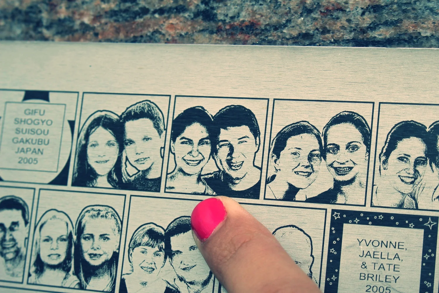 10 years ago and still there; got it on our honeymoon.