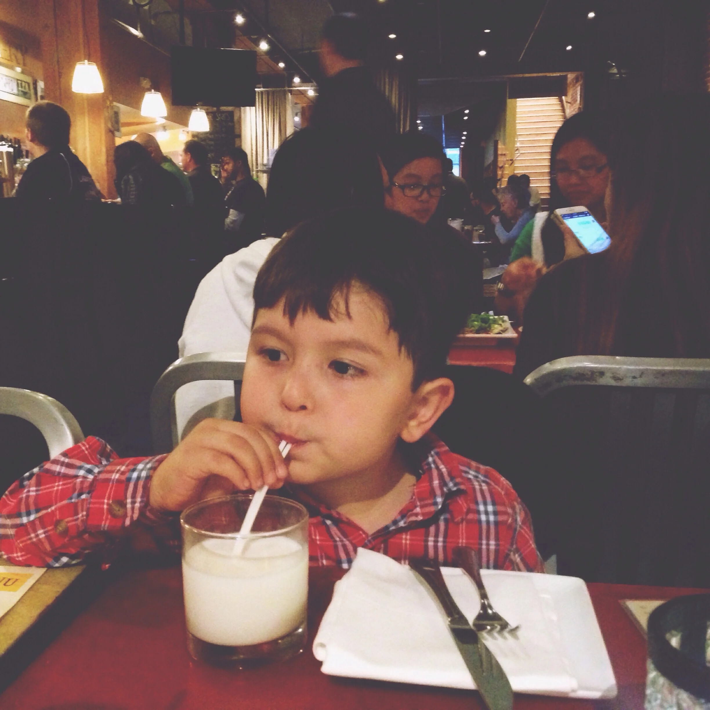 Some have beer, some wine and some drink milk. Got milk? haha.