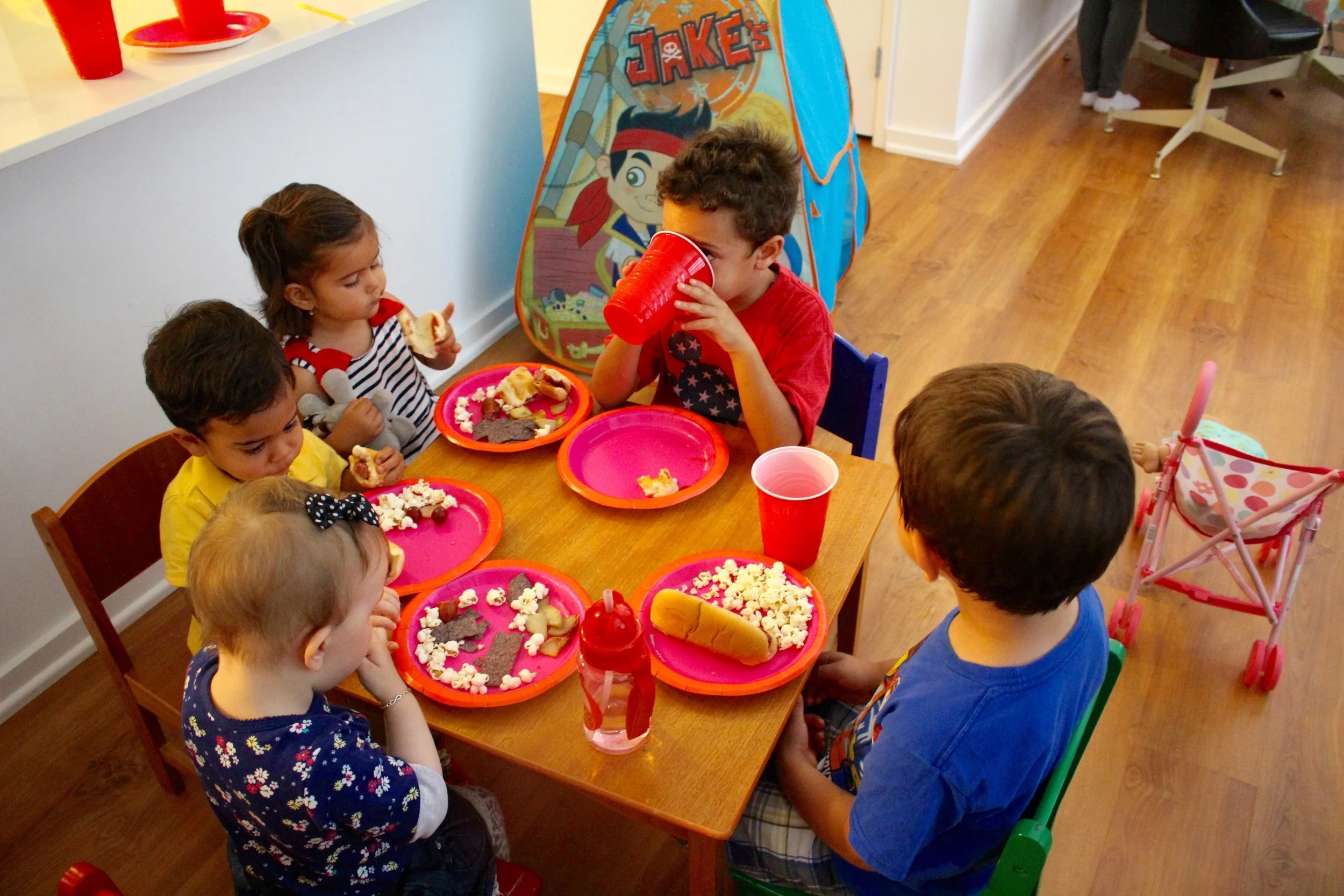 kids munching, it was pretty silent for a second ;-)