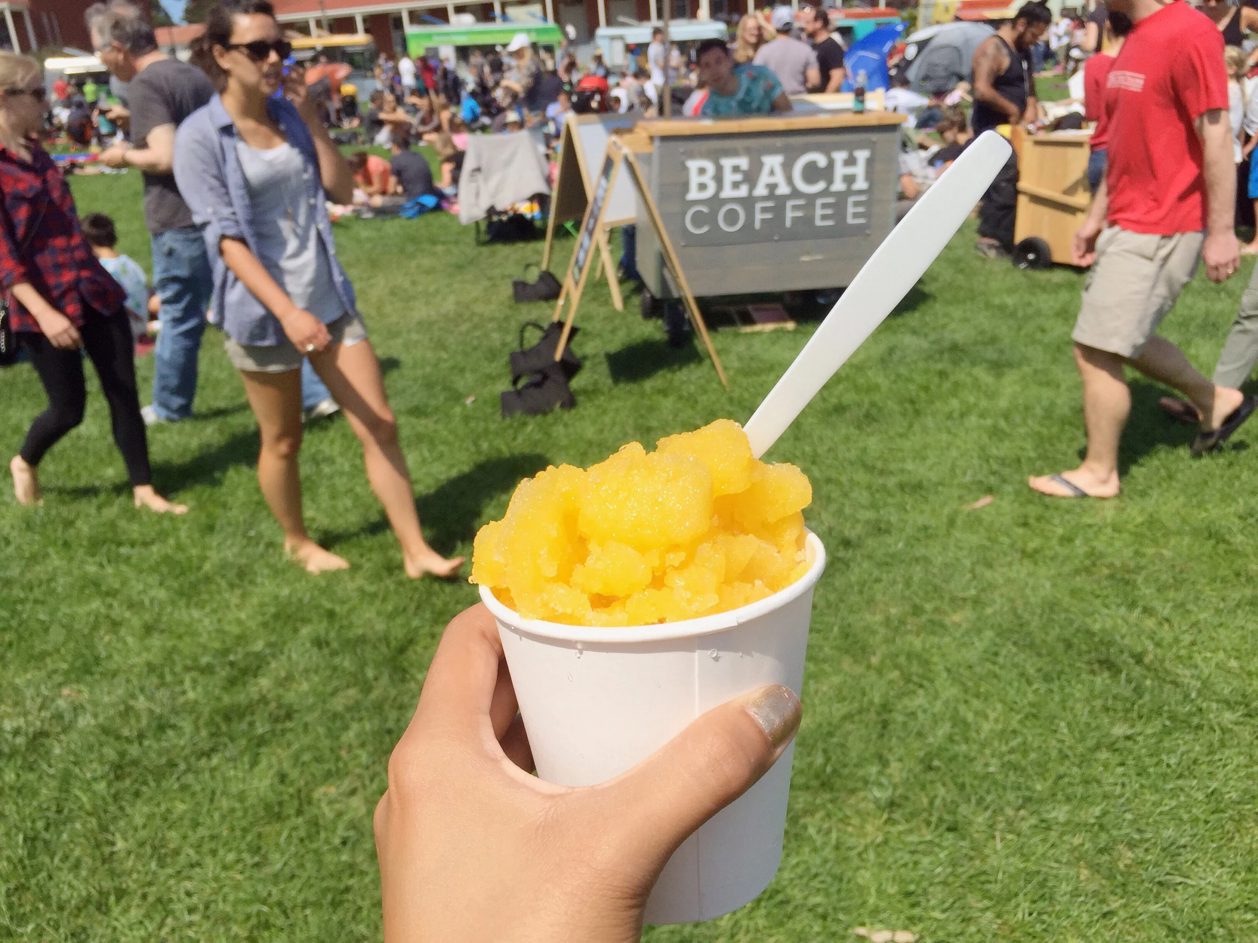 Mango snowball, so refreshing!