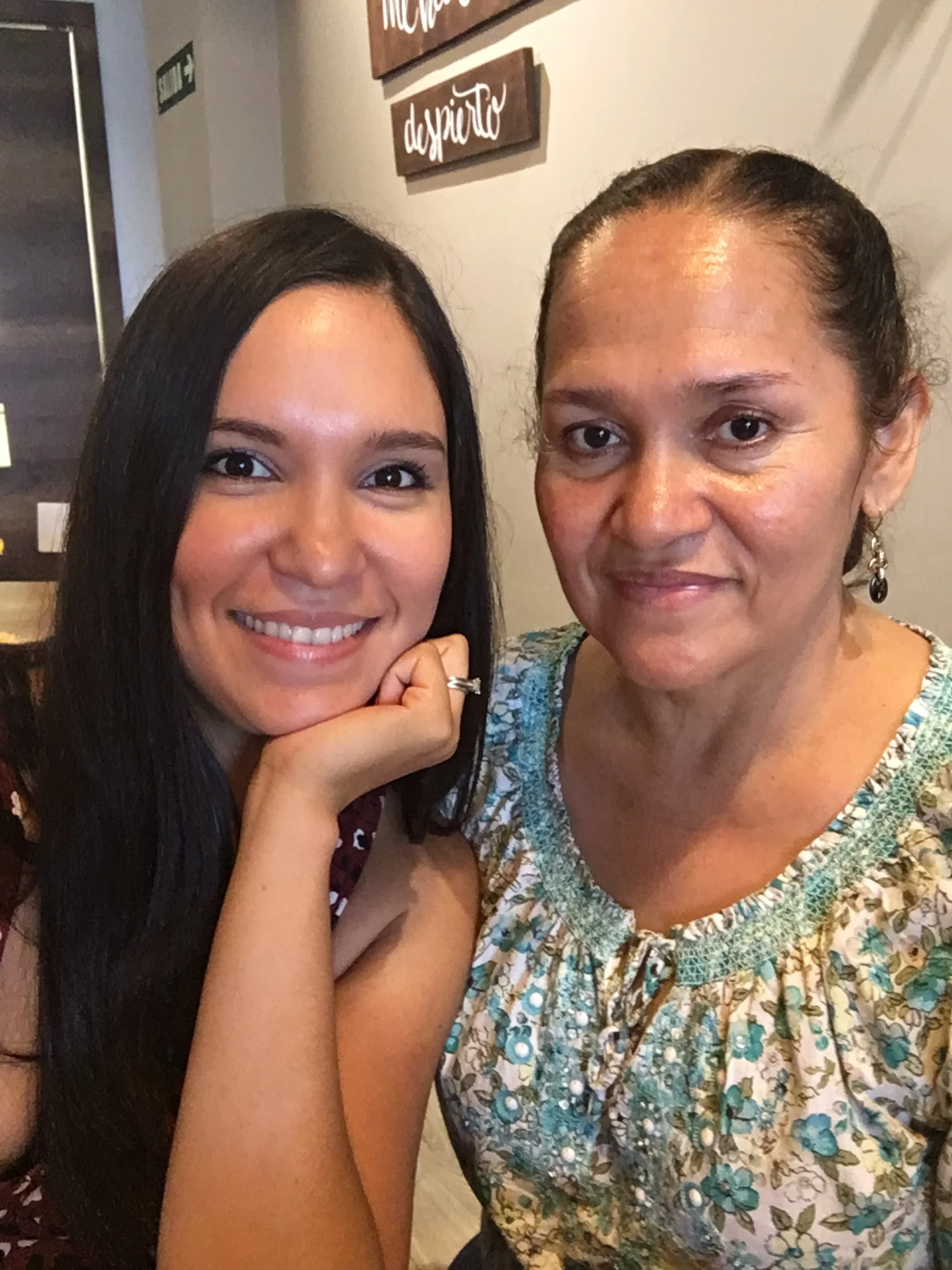 My mommy and I, such sweet times. 