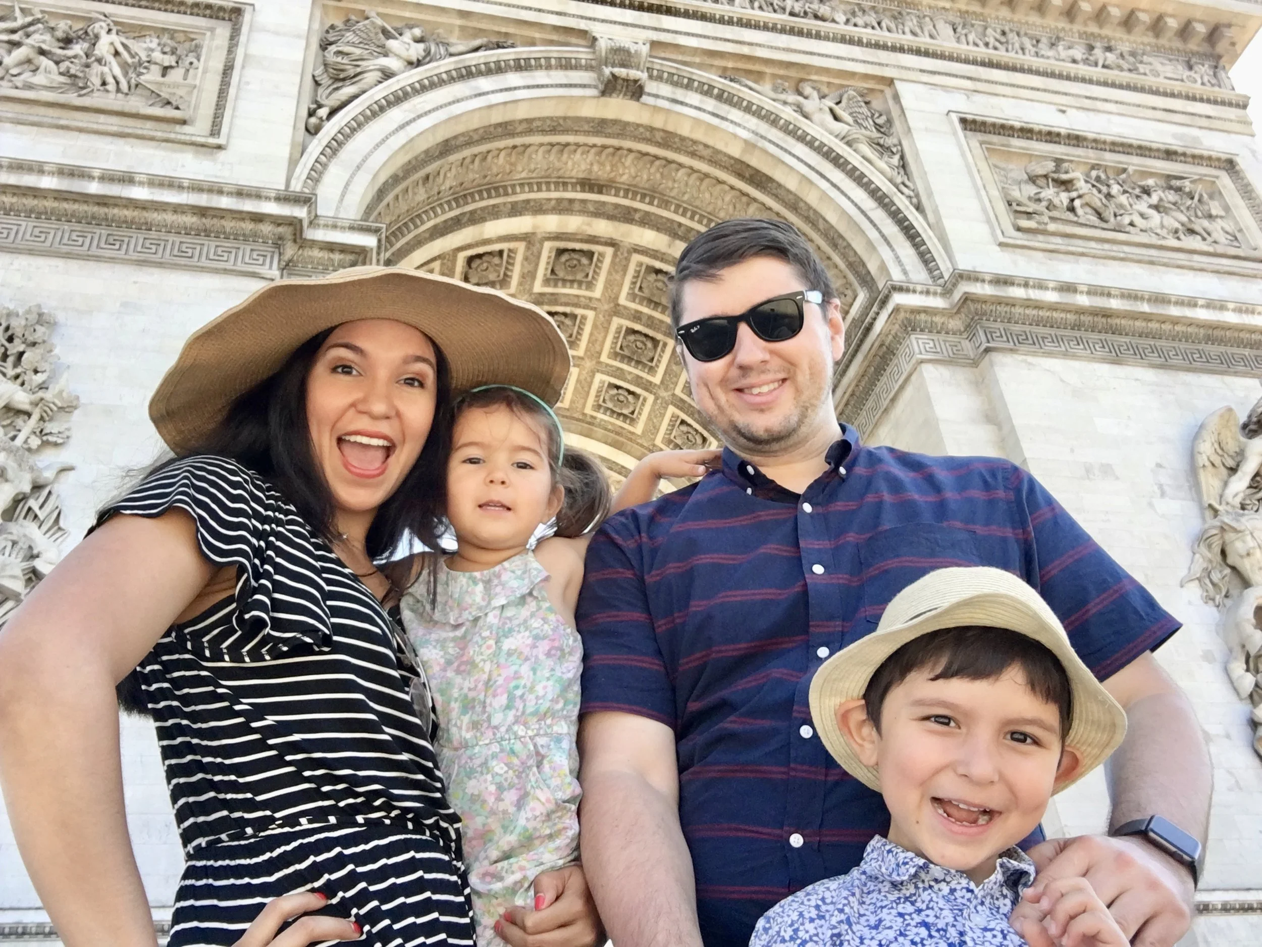 At the Arc De Triomphe.
