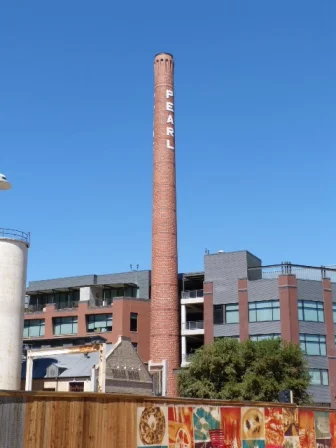 A remnant of the days when this was the Pearl Brewery site