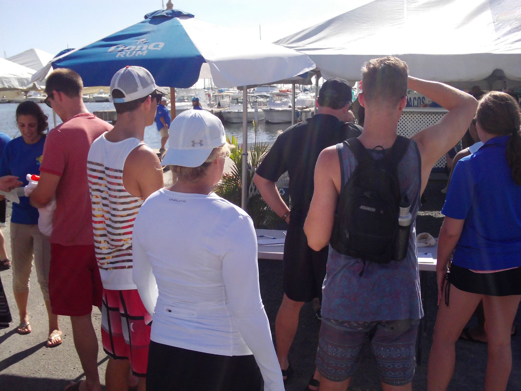 Check in and sign the liability waiver...
