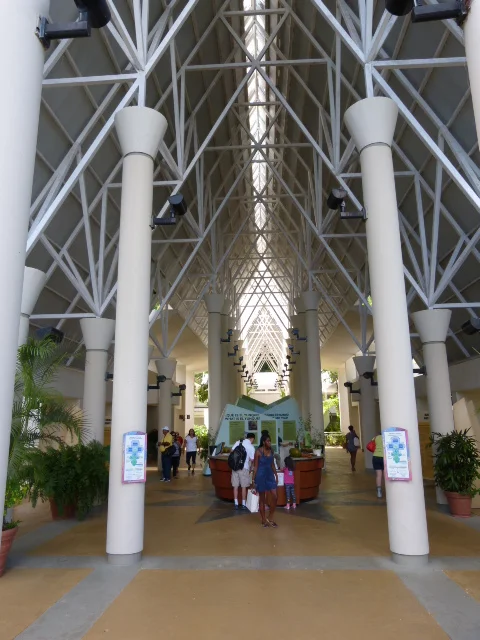 The entrance to the Visitors' Center