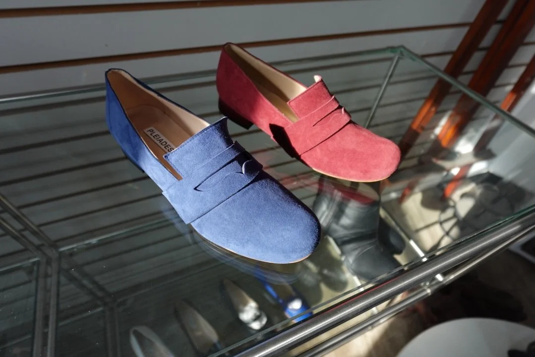 FLORENCE, JONATHAN &amp; HEATHER, the ultimate loafers for your end-of-year season✨❤️🍒

-
#PLEIADES #PleiadesShoes #designershoes #loafers #pennyloafers #suedeshoes #flatshoes #craftsmanship #luxuryshoes #consciousluxury #authenticfashion #shoesaddi