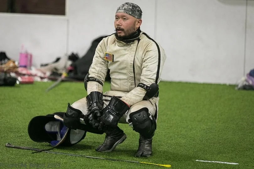 resting in between a bout at Raleigh Open 2024