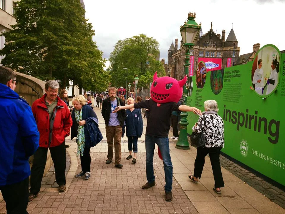 Foam Heads and Flyering at the Edinburgh Fringe