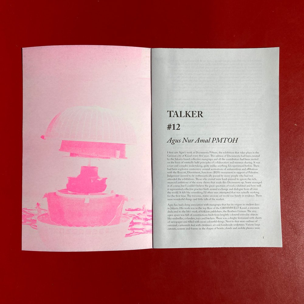 TALKER #12 Agus Nur Amal PMTOH Indonesian performance artists interviewed by Giles Bailey