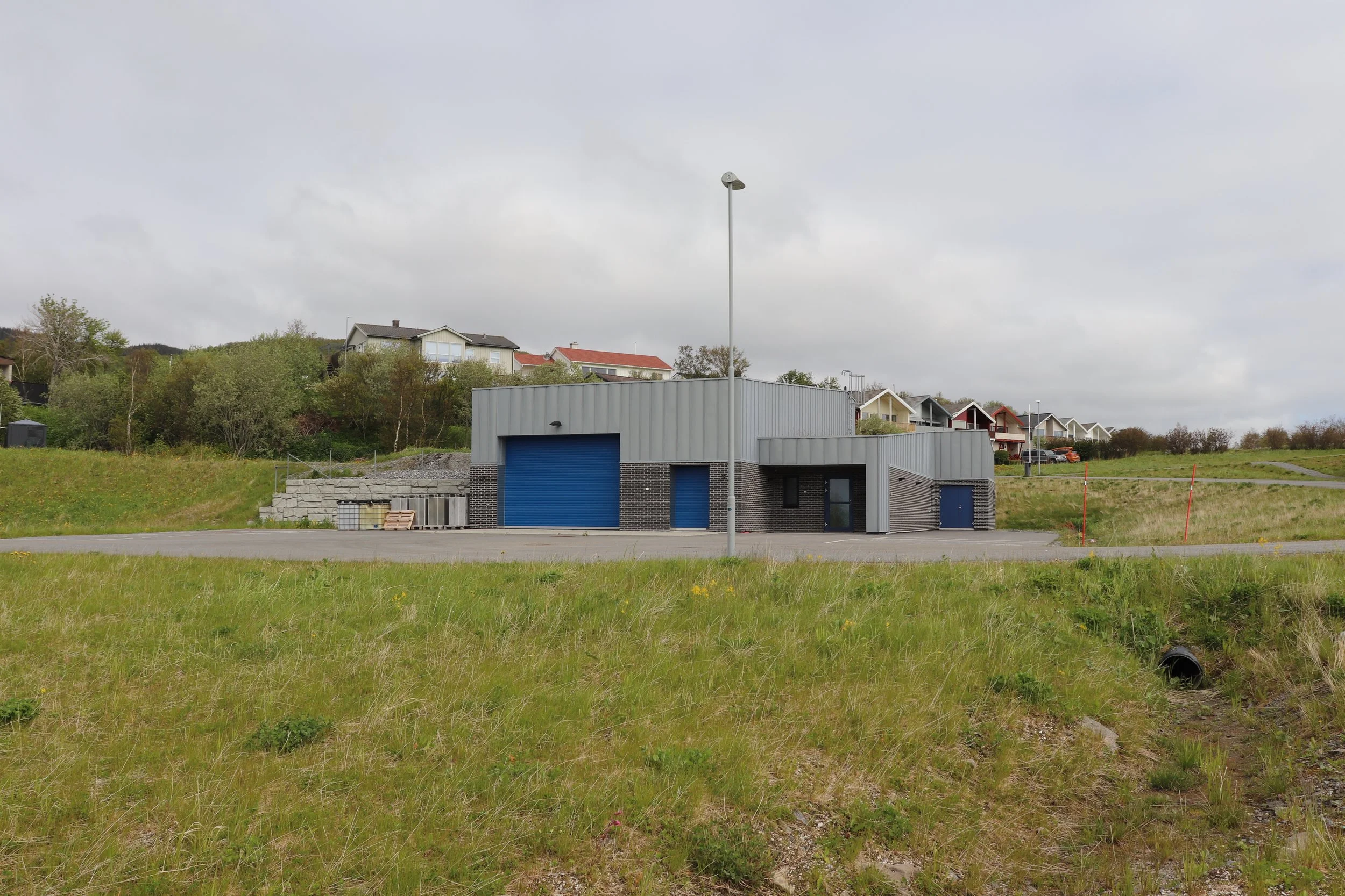 Water treatment plant in Stokkvika, seen from south-west