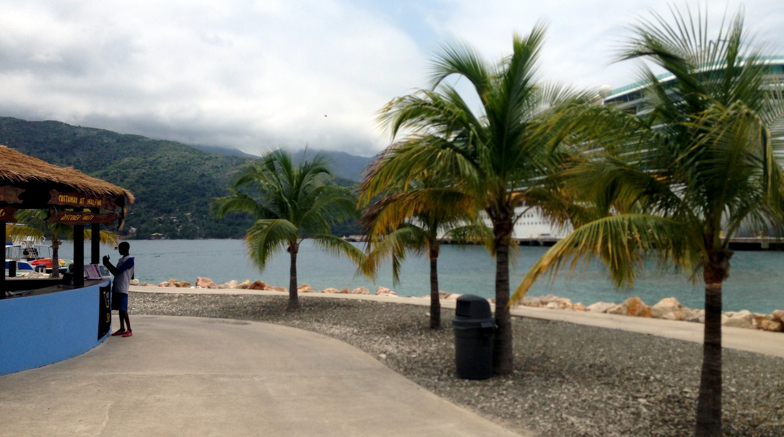 This is Labadee, Haiti, where we landed.