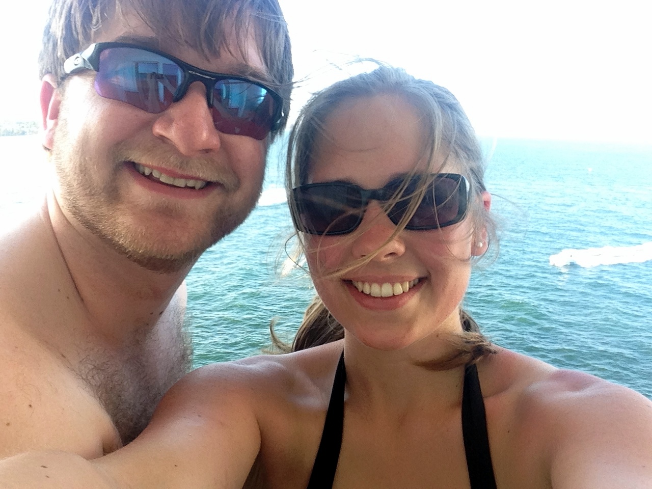 Here we are, just after having left Fort Lauderdale.