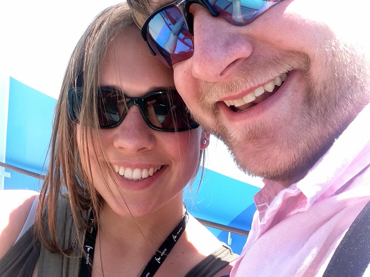 The Ariele and the Josh, smiling, Day 1.