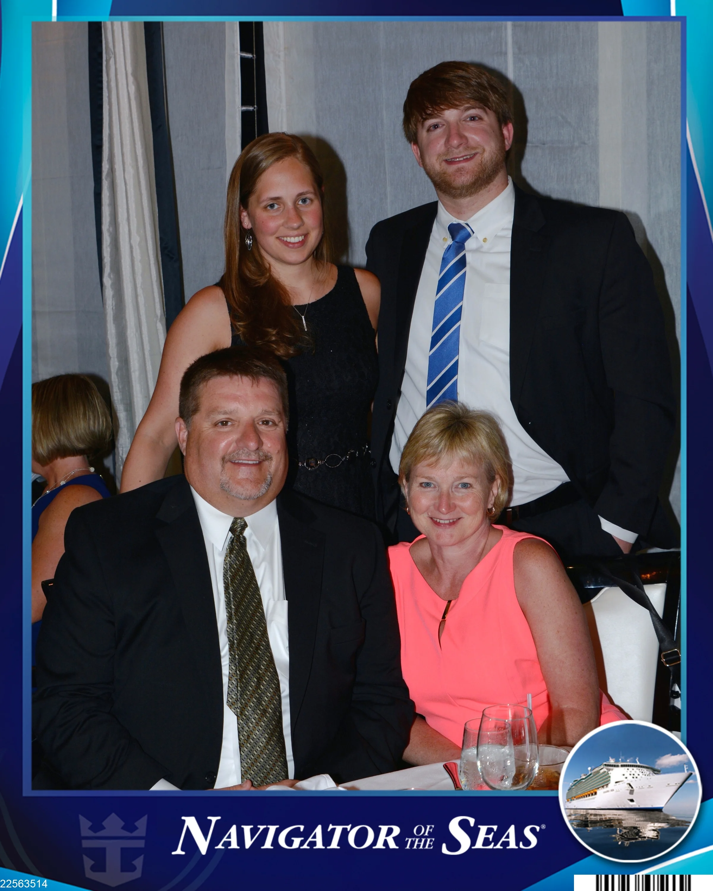 Here are the 4 of us, all dressed up nice.