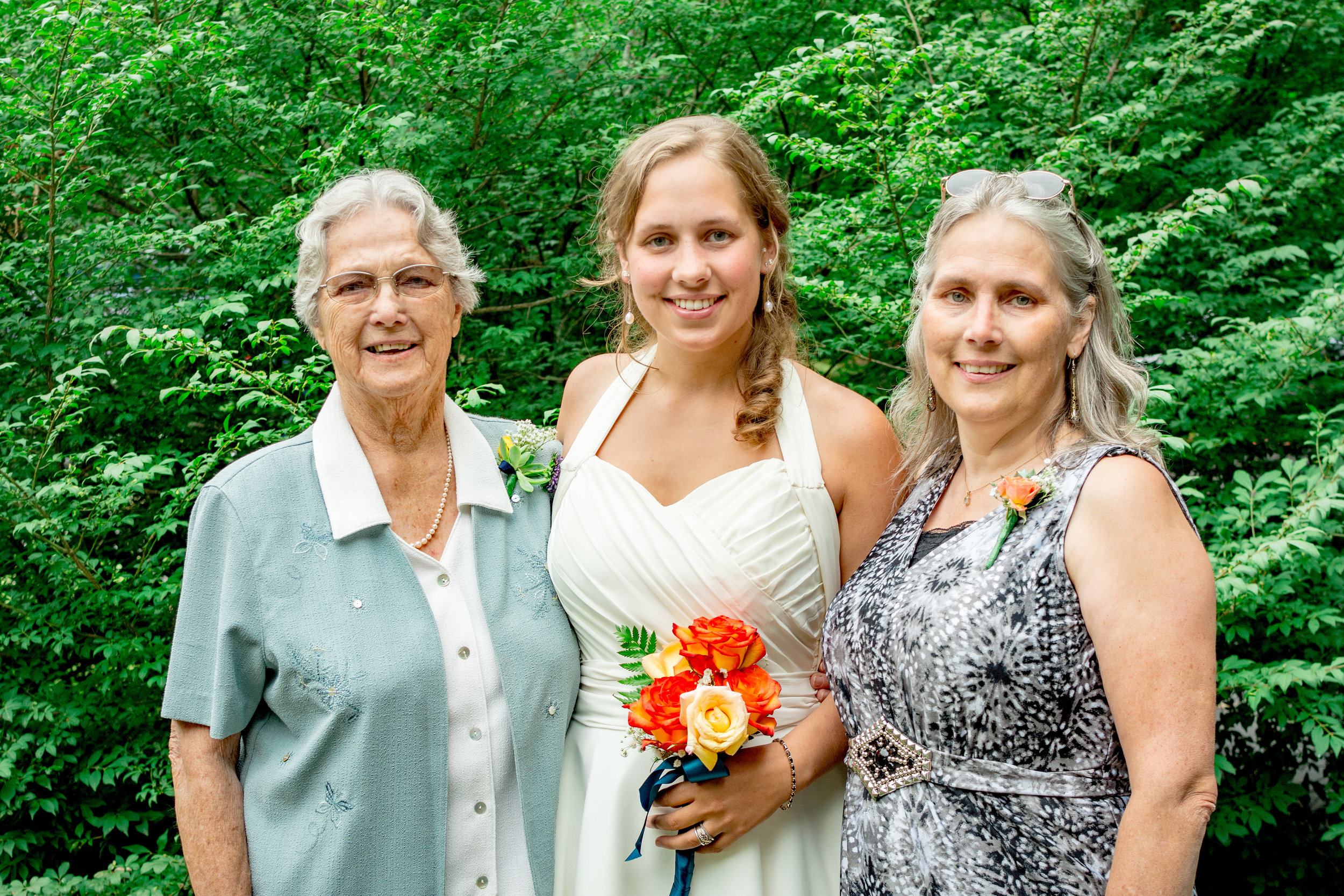 Ariele with her Mom and her Mom's Mom.