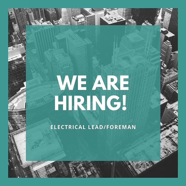 We are hiring for an #electrical lead/ foreman! Join the elite #lntechllc team. Visit our bio and checkout our careers page and apply.
#join #hiring #construction