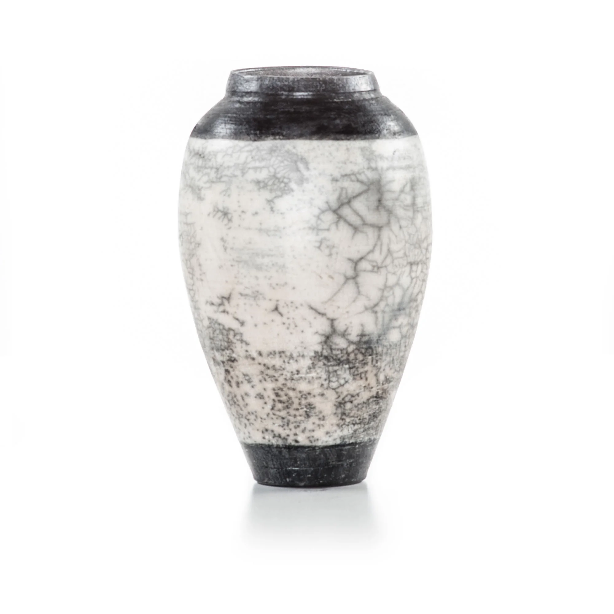 Crackle resist rake vase