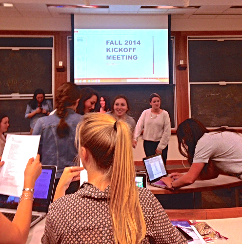 My first meeting with the Women in Business club here at Isenberg! 