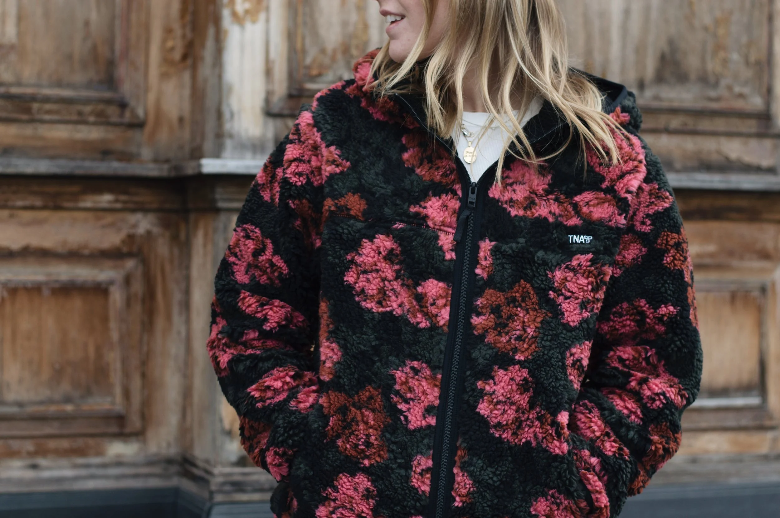 tna sherpa fleece hoodie