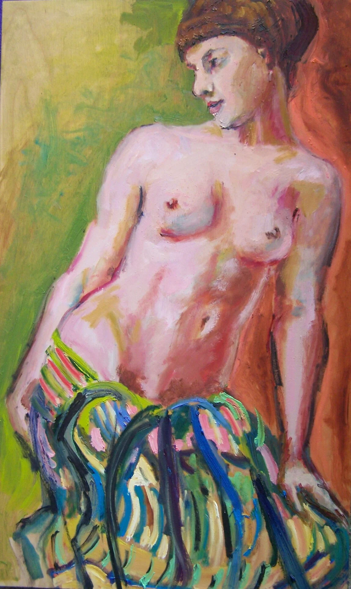 Woman in Stripes