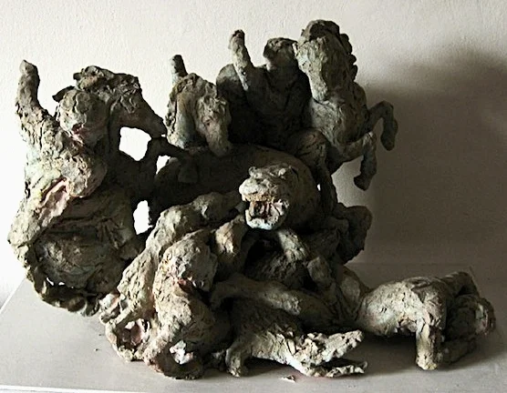 After Rubens (animals) Patinaed Terracotta 16" x 24" x 15"