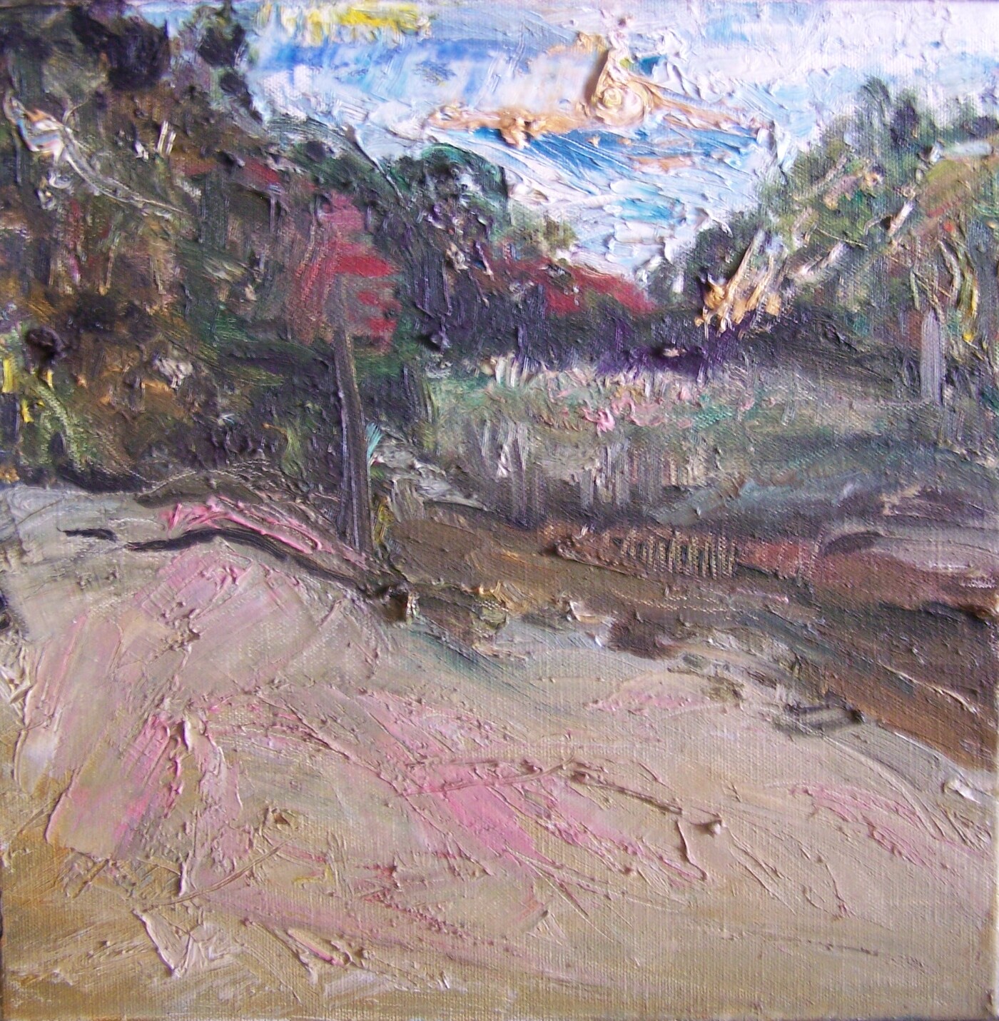 Landscape in Peach