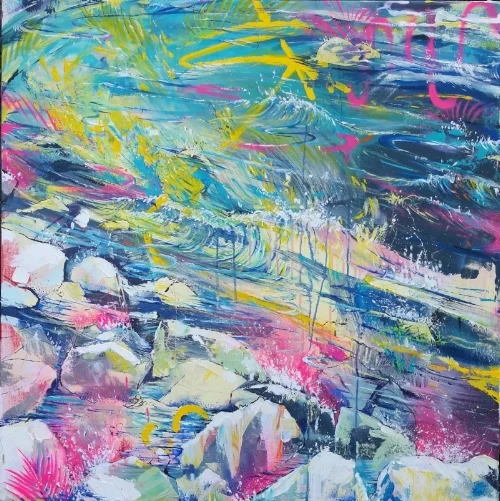Boiling Point Acrylic on canvas, 2017 36 x 36”