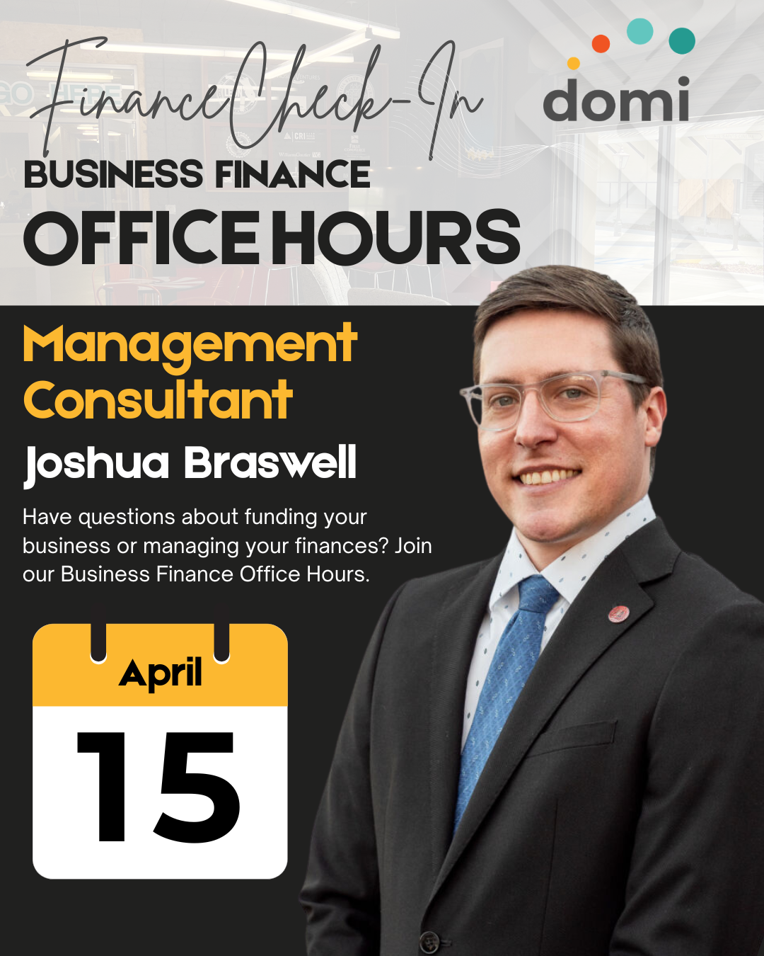 Business Finance Office Hours with Joshua Braswell