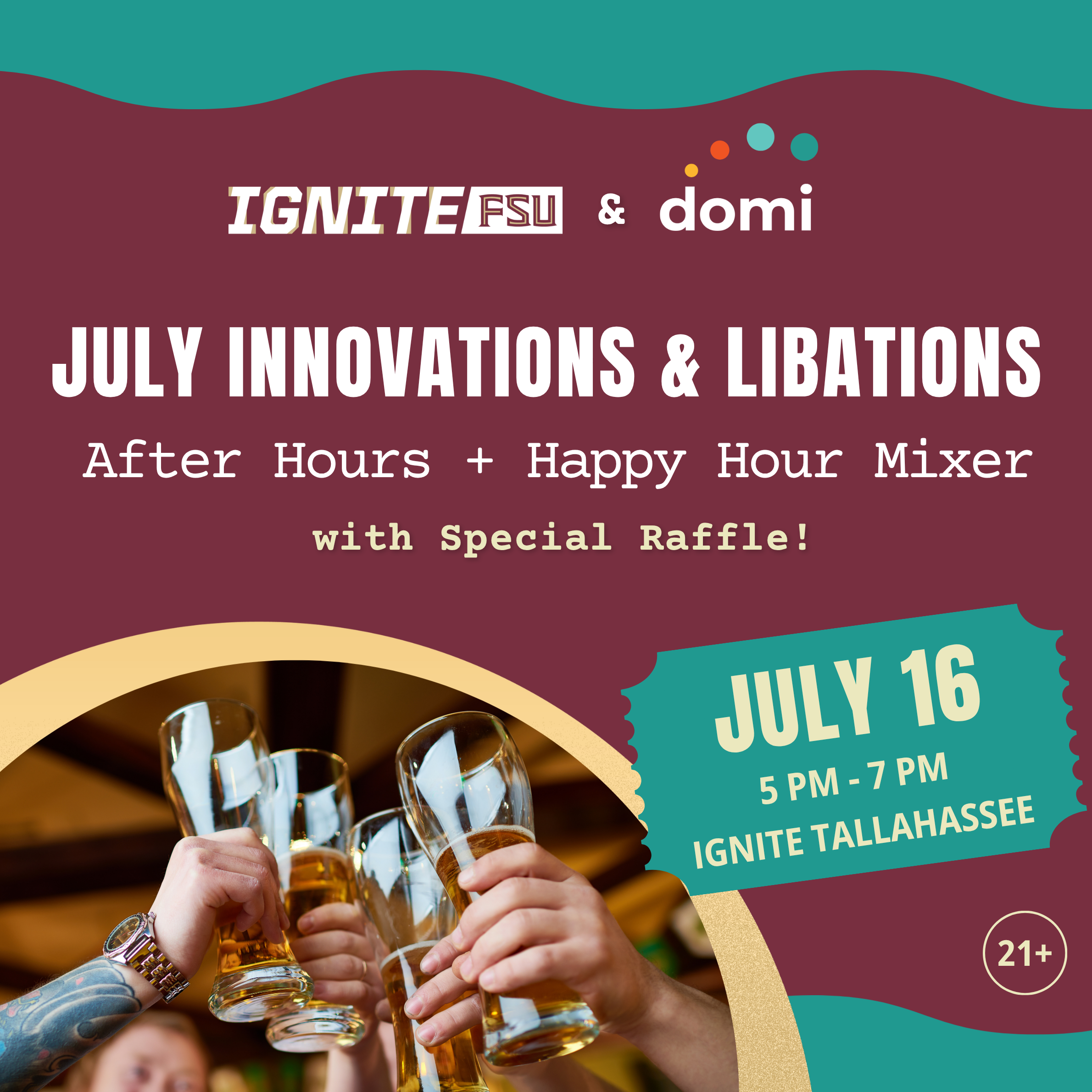 July Innovation &amp; Libations | FSU IGNITE