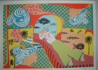 One Woman, Serigraph