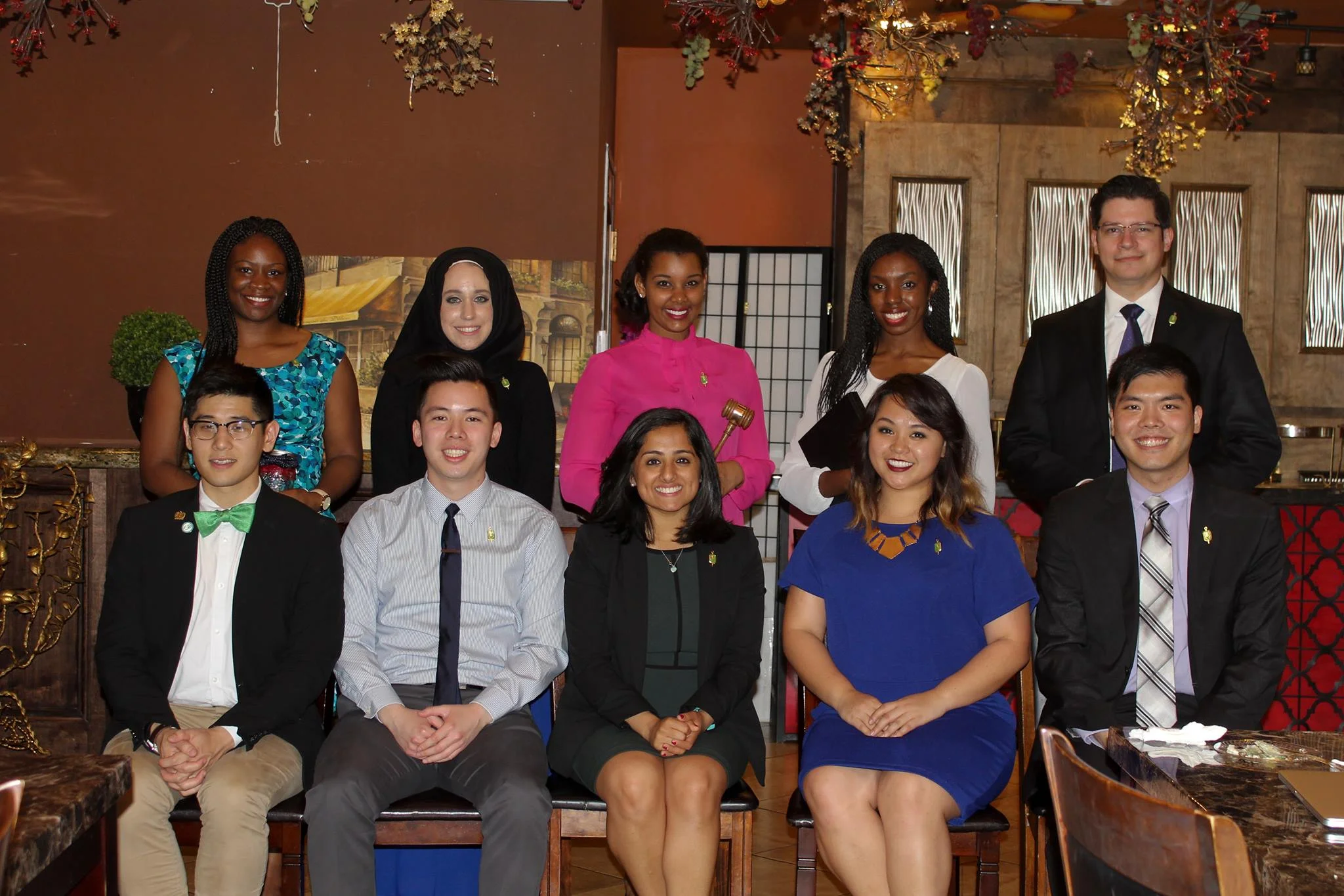 2016-2017 Officers (standing) 2015-2016 Officers (seated)