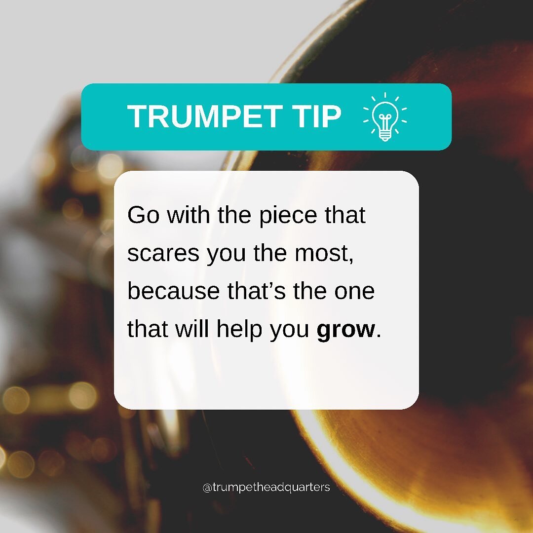 Yea baby!!

🇪🇸 &ldquo;Toca le solo que m&aacute;s te asusta, porque ese es el que te ayudar&aacute; a crecer m&aacute;s.&rdquo;
.
🎺 Find more&nbsp;trumpet&nbsp;guidance at trumpetheadquarters.com. Link in bio!
.
#trumpetroutine #trumpetlessonsonli