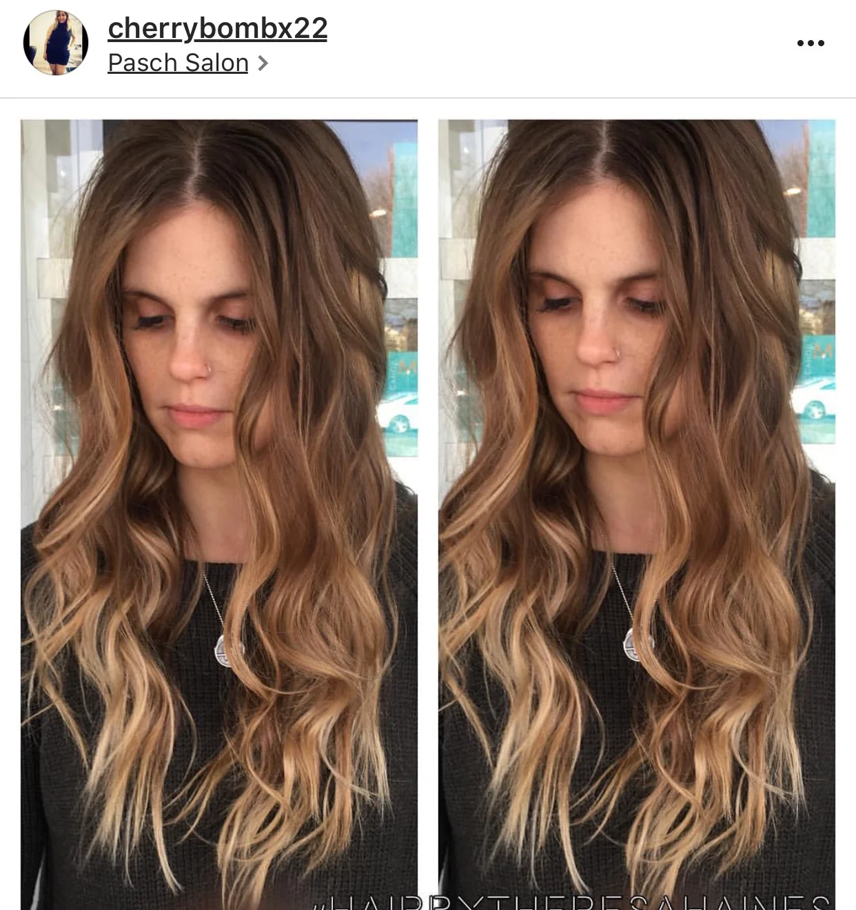 Theresa from Pasch Salon! Check her out!! Follow her page!! Amazing Colorist