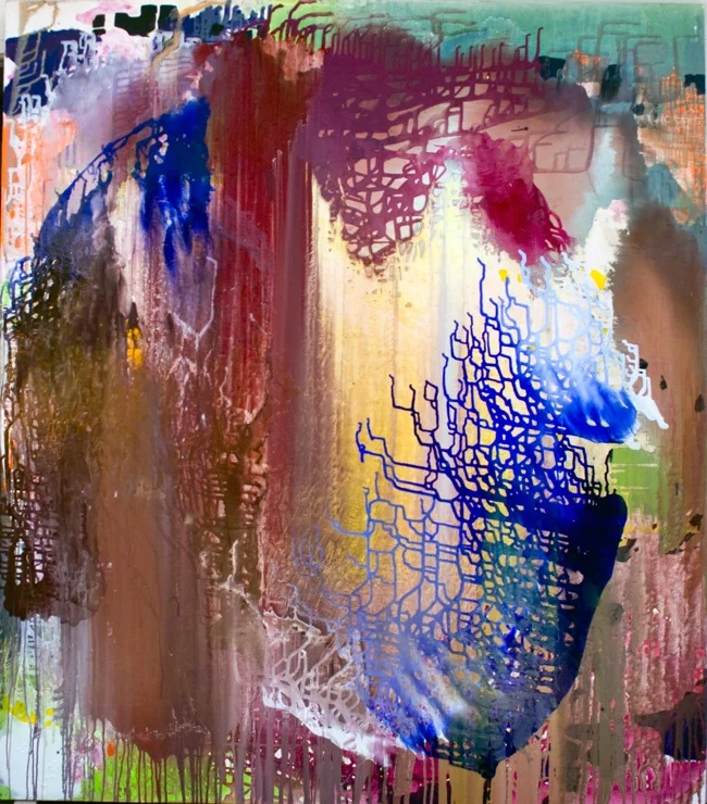   Portrait (Noir) , 2012, oil and mica on linen, 84 x 72 inches  (sold)  