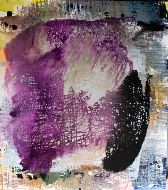   Portrait (Untitled),&nbsp; 2012, oil and mica on linen, 84 x 72 inches  (sold)  