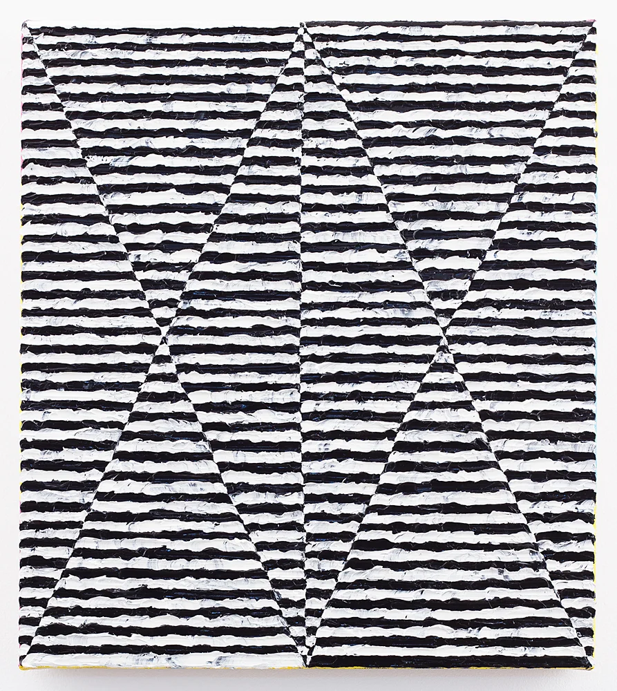   Side by Side Inverted, &nbsp;2012, oil on linen, 18 x 16 inches  (sold)  