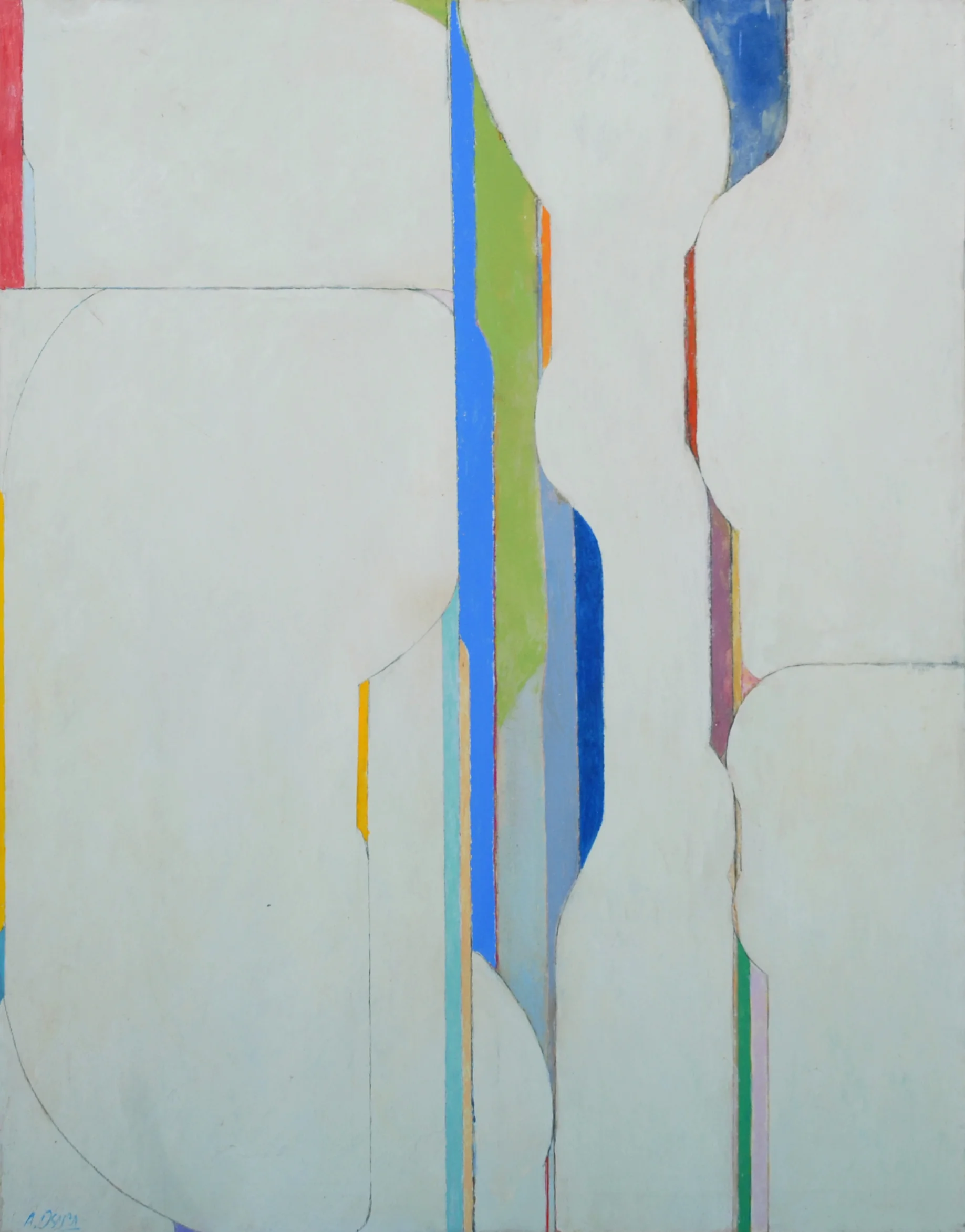   Gift,&nbsp; 1982, oil on canvas, 70 x 54 inches ( sold ) 