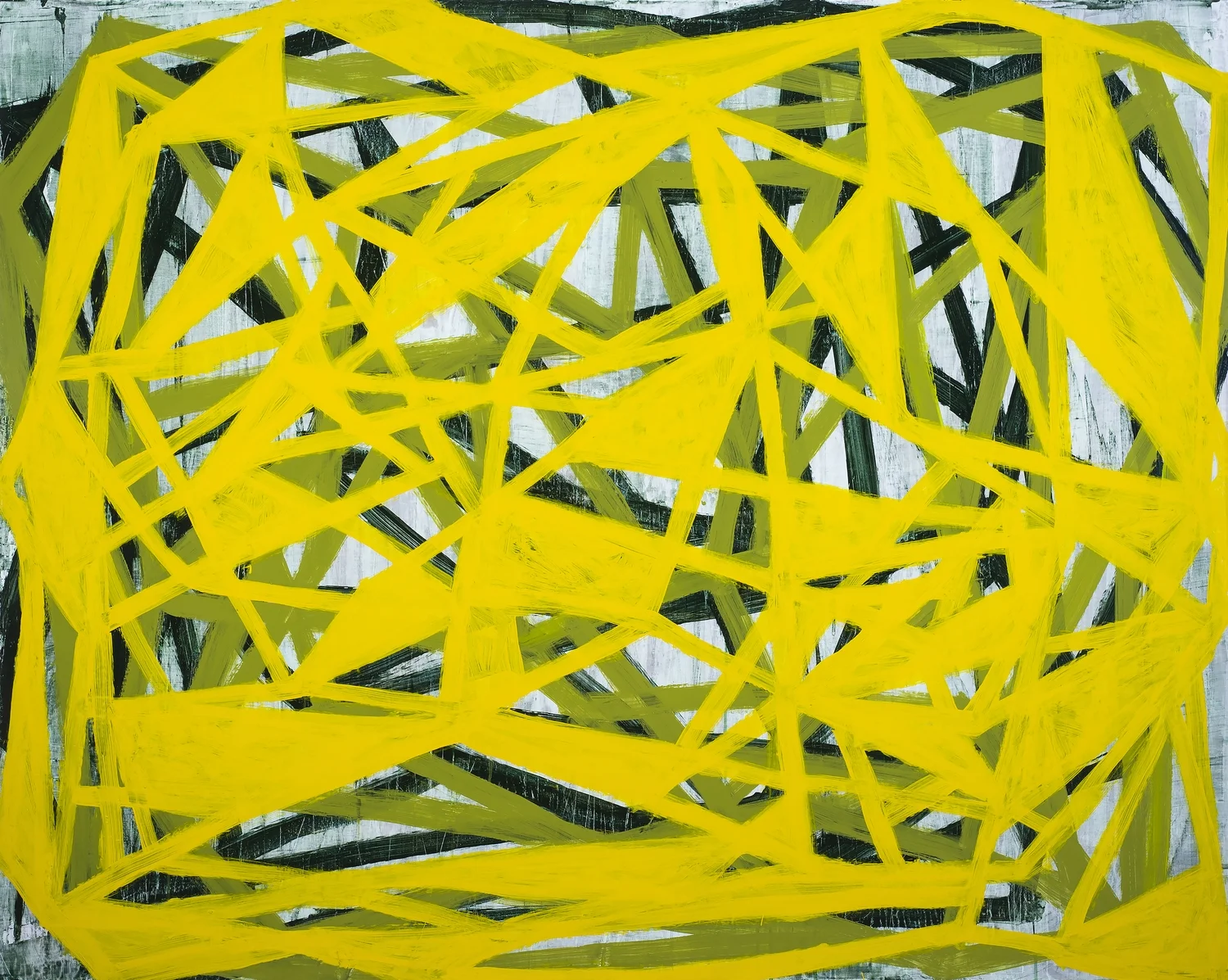   TIM McFARLANE  b. 1964    An Adjustment of Means , 2013, acrylic on canvas, 48 x 60 inches 